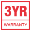 3 Year Warranty